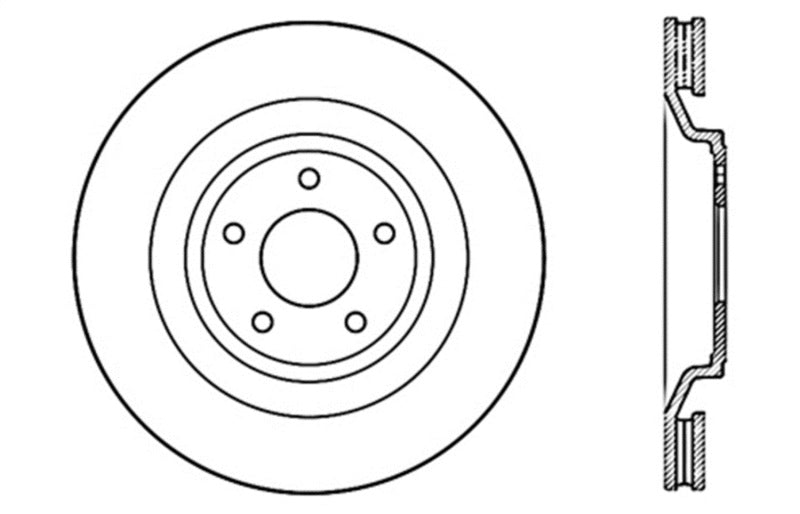 StopTech Slotted & Drilled Sport Brake Rotor - eliteracefab.com