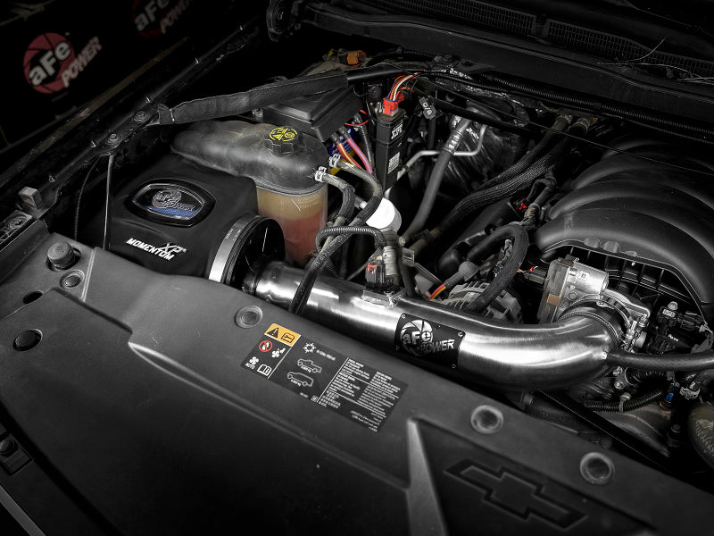 aFe Momentum XP Cold Air Intake System w/ Pro 5R Media Brushed 14-19 GM Silverado/Sierra 1500 - eliteracefab.com