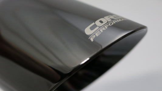 Corsa Single Universal 2.5in Inlet / 3.5in Outlet Black PVD Pro-Series Tip Kit CORSA Performance