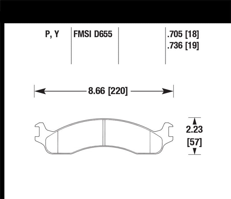 Hawk 99 Ford E-250 Super Duty Front Brake Pads - eliteracefab.com