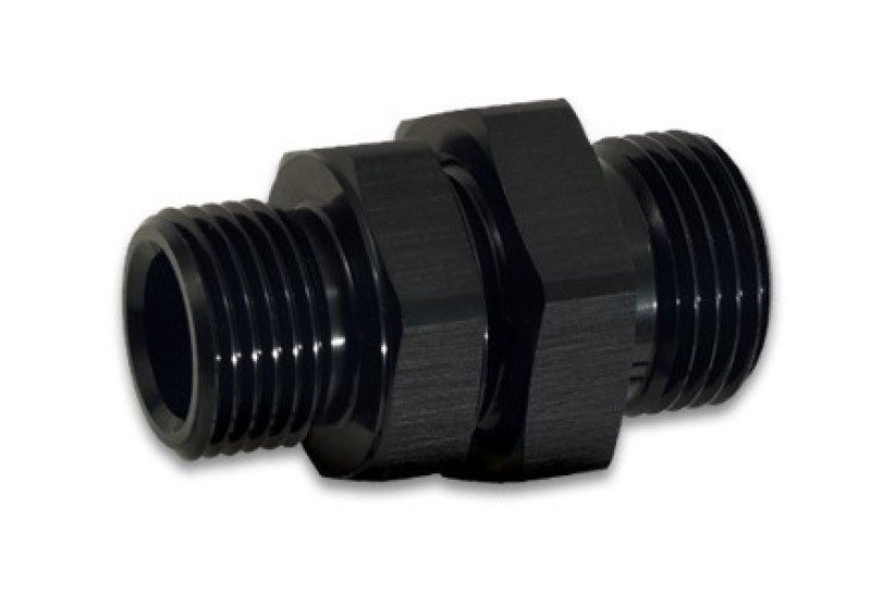 Vibrant -8AN ORB Male to Male Union Adapter - Anodized Black - eliteracefab.com