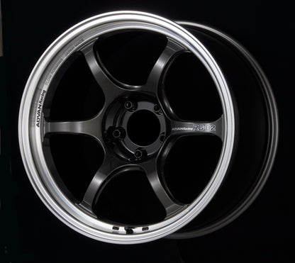 Advan YAT8G44EMBG RG-D2 18x8.0 +44 5-114.3 Machining & Black Gunmetallic Wheel