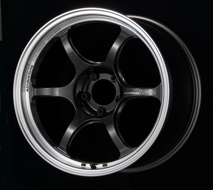 Advan YAT8I45DMBG RG-D2 18x9.0 +45 5-100 Machining & Black Gunmetallic Wheel