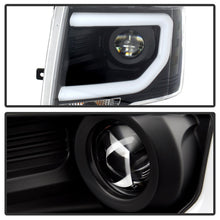 Load image into Gallery viewer, Spyder Ford F150 09-14 Projector Headlights Halogen Model- Light Bar DRL Blk PRO-YD-FF15009-LBDRL-BK - eliteracefab.com