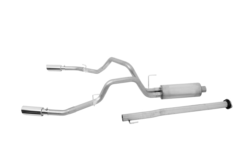 Gibson 15-19 Ford F-150 King Ranch 5.0L 3in/2.5in Cat-Back Dual Split Exhaust - Stainless - eliteracefab.com