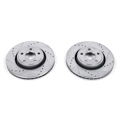 Power Stop 11-19 Dodge Durango Front Evolution Drilled & Slotted Rotors - Pair - eliteracefab.com