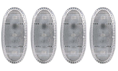 ANZO 2011-2016 Ford F-350 LED Fender Light Kit Clear 2pc Amber / 2pc Red