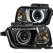 Load image into Gallery viewer, ANZO USA Chevrolet Camaro Projector Headlights W/ Halo Black Ccfl; 2010-201 - eliteracefab.com