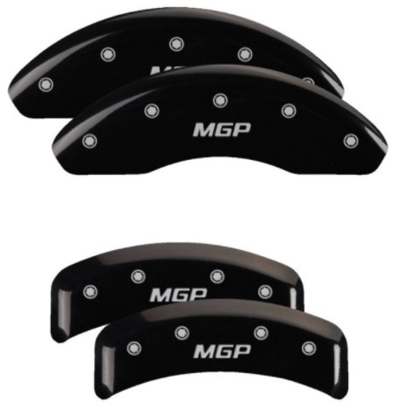 MGP 4 Caliper Covers Engraved Front & Rear MGP Black Finish Silver Characters 1992 BMW 318is MGP