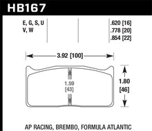 Load image into Gallery viewer, Hawk Performance DTC-70 Brake Pads - HB167U.620