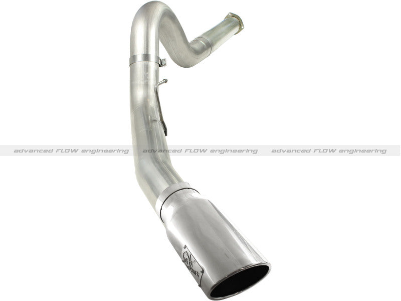 aFe MACHForce XP 5in DPF-Back Stainless Steel Exh Sys, polished tip,Ford Diesel Trucks 11-14 V8-6.7L aFe