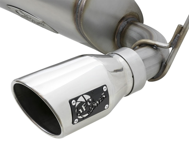 aFe Rebel Series 2.5in 409 SS Axle-Back Exhaust w/Polished Tips 07+ Jeep Wrangler (JK) V6 3.6L/3.8L - eliteracefab.com