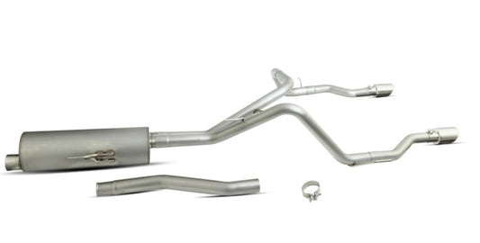 Gibson 20-22 Jeep Gladiator JT Rubicon 3.6L 3in/2.5in Cat-Back Dual Split Exhaust - Stainless Gibson