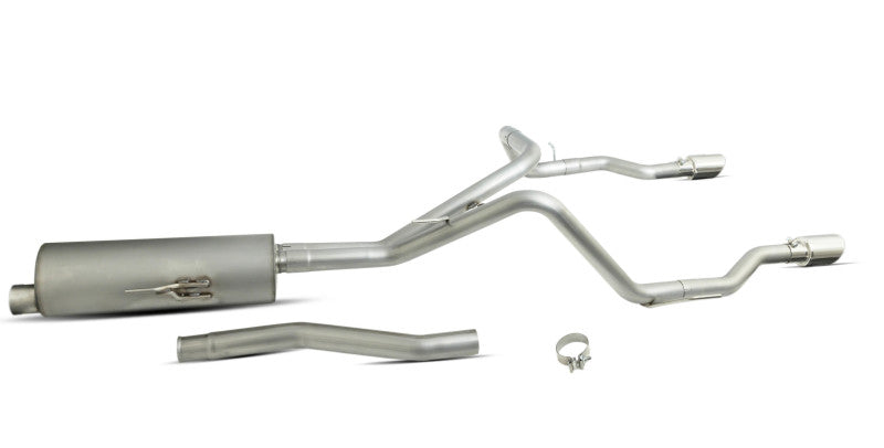 Gibson 20-22 Jeep Gladiator JT Rubicon 3.6L 3in/2.5in Cat-Back Dual Split Exhaust - Stainless Gibson