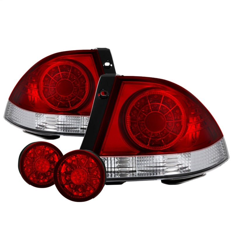 Spyder 01-03 Lexus IS300 LED Tail Lights - Red Clear ALT-YD-LIS300-LED-SET-RC - eliteracefab.com