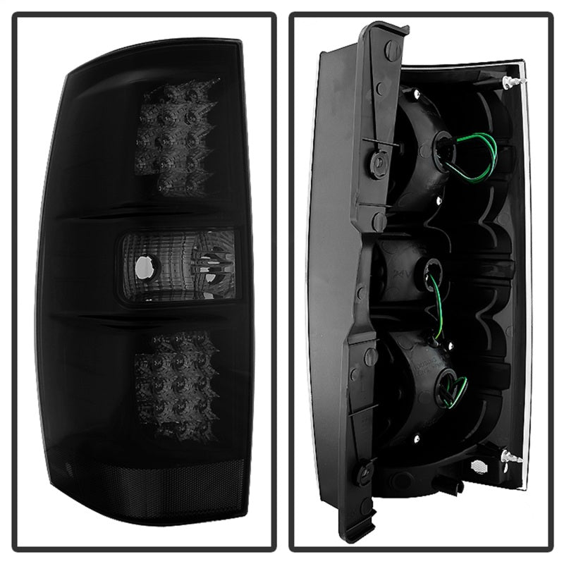 Xtune Mc Yukon/Yukon Denali 07-14 LED Tail Lights Black Smoked ALT-JH-CSUB07-LED-G2-BSM - eliteracefab.com