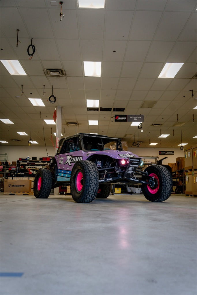 Rigid Industries x SHREDDY 360-Series 4in Lights w/Wt Bcklght (2) + 6 Covers (2 Pink/2 Teal/2 Blk)