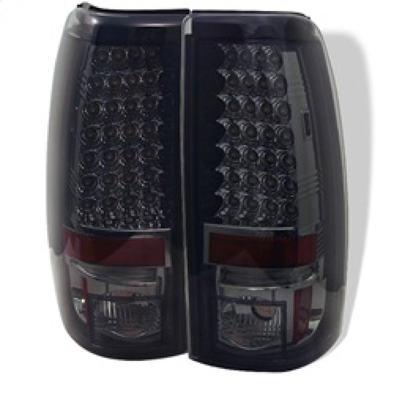 Spyder Chevy Silverado 1500 99-02 (Not Fit Stepside) LED Tail Lights Smke ALT-YD-CS99-LED-SM - eliteracefab.com