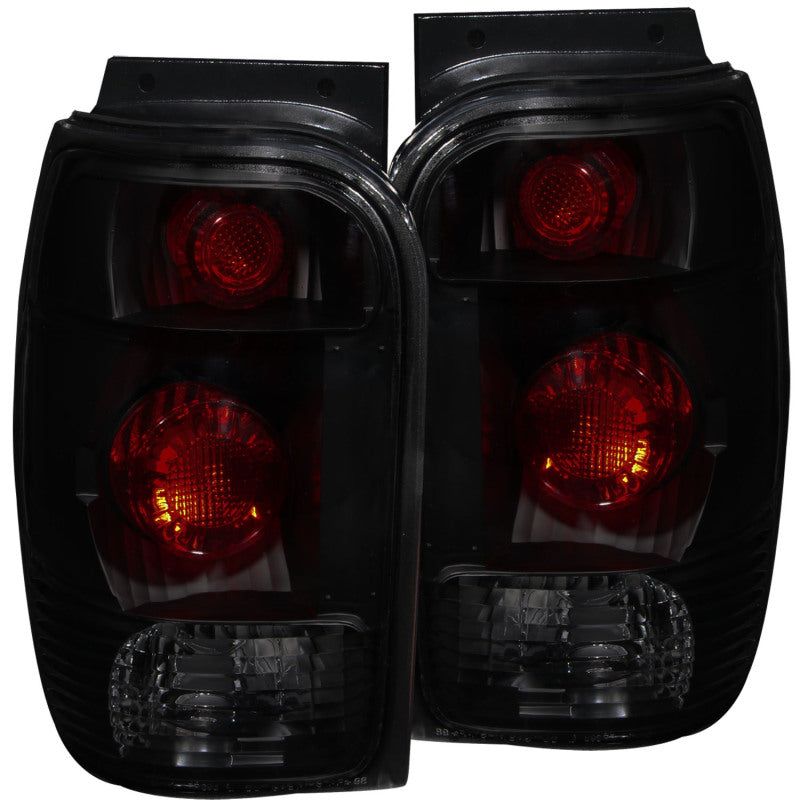 ANZO USA Ford Explorer Taillights Dark Smoke; 1998-2001 - eliteracefab.com