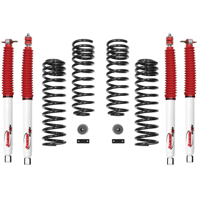 Rancho 07-17 Jeep Wrangler Front and Rear Suspension System - Master Part Number / One Box - eliteracefab.com