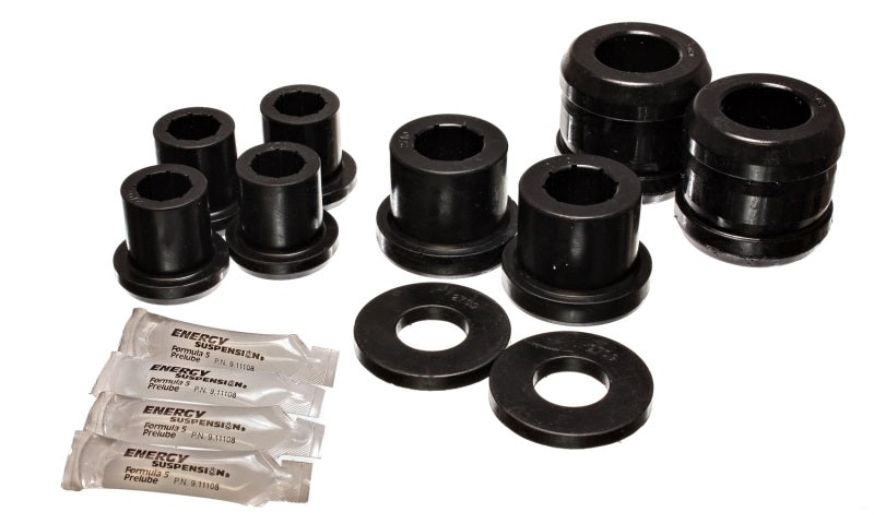 Energy Suspension 04-07 Mazda RX8 Black Front Control Arm Bushing Set - eliteracefab.com