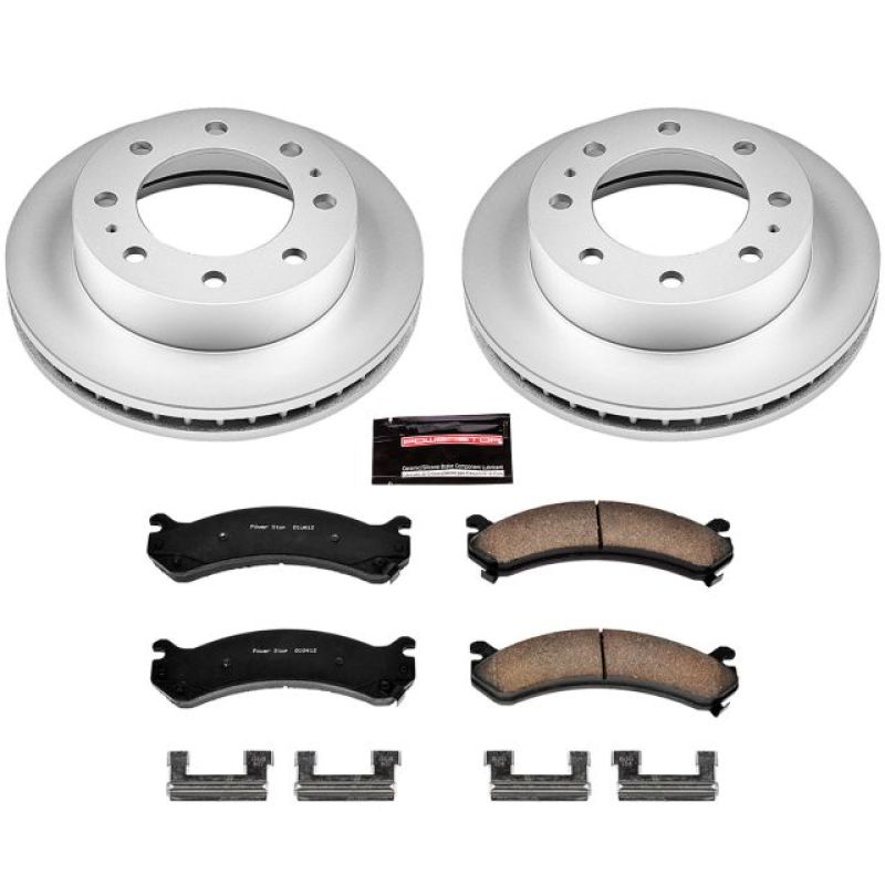 Power Stop 02-04 Chevrolet Avalanche 2500 Front Z17 Evolution Geomet Coated Brake Kit - eliteracefab.com