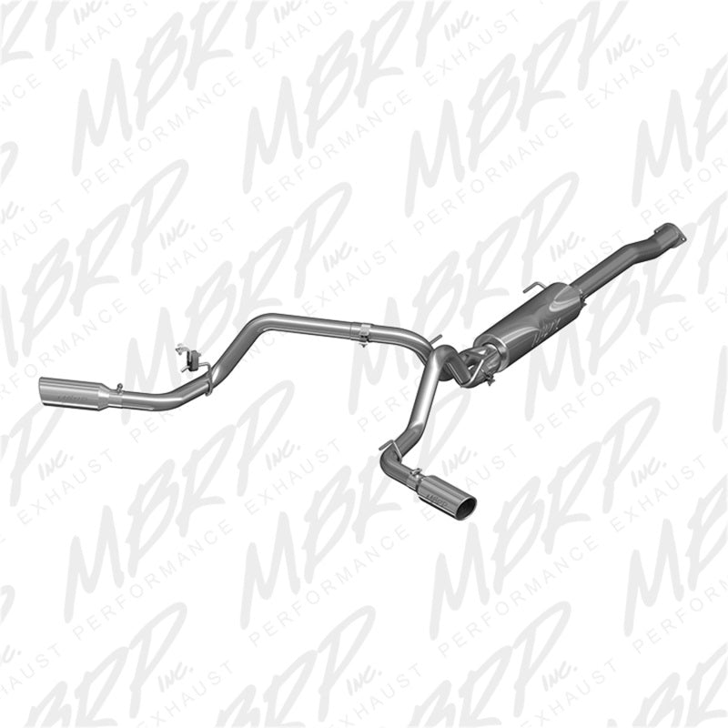 MBRP 2016 Toyota Tacoma 3.5L EC/CC Cat Back Dual Split Exit Alum Exhaust - eliteracefab.com