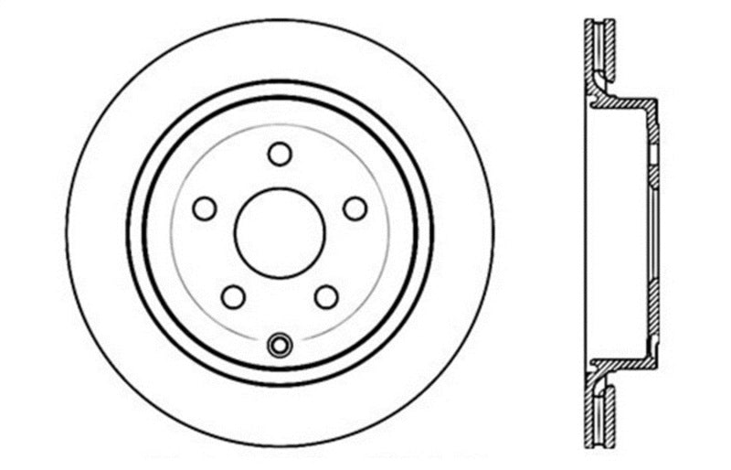 StopTech Slotted & Drilled Sport Brake Rotor Stoptech