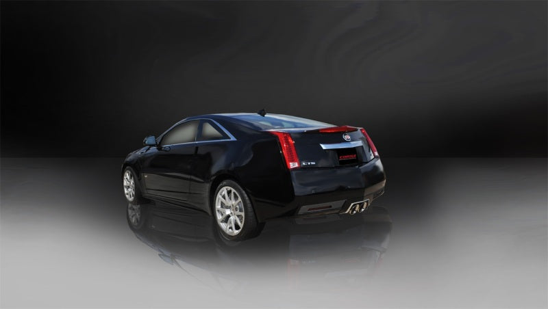 Corsa 11-13 Cadillac CTS Coupe V 6.2L V8 Polished Sport Axle-Back Exhaust - eliteracefab.com