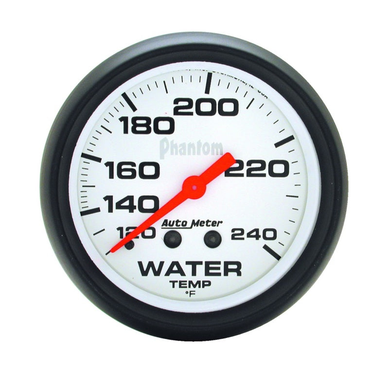 Autometer Phantom  66mm 120-240 Deg F Mechanical Water Temperature Gauge 5832