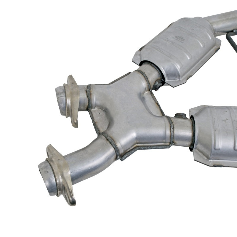 BBK 96-98 Mustang 4.6 GT High Flow X Pipe With Catalytic Converters - 2-1/2 - eliteracefab.com