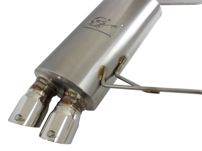 aFe MACHForce Exhaust Cat-Back SS-304 w/ Polished Tips 07-13 BMW 328i (E92/93) L6 3.0L Non-Turbo - eliteracefab.com