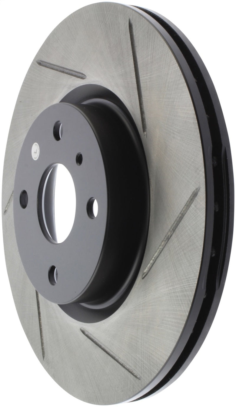 StopTech 16-18 Mazda Miata MX-5 Sport Slotted Front Left Rotor - eliteracefab.com