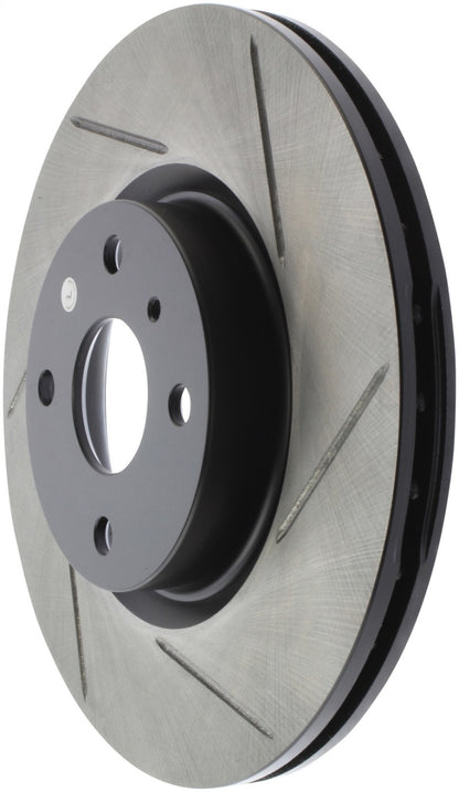 StopTech 16-18 Mazda Miata MX-5 Sport Slotted Front Left Rotor - eliteracefab.com