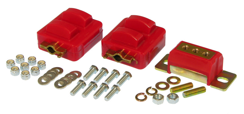 Prothane GM Motor & Trans Mount Kit - Red - eliteracefab.com