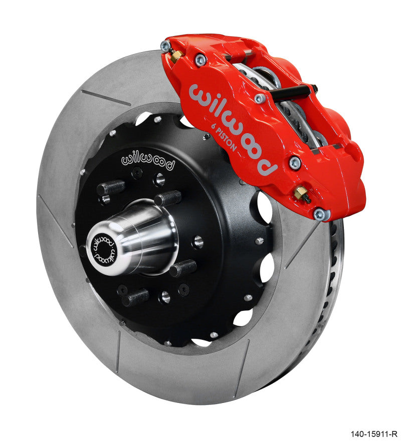 Wilwood Narrow Superlite 6R Front Big Brake Kit 14.00in GT competition Series Rotor - Red Wilwood
