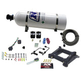 Nitrous Express 4150 Gemini Pro-Power Alcohol Nitrous Kit (100-500HP) w/15lb Bottle