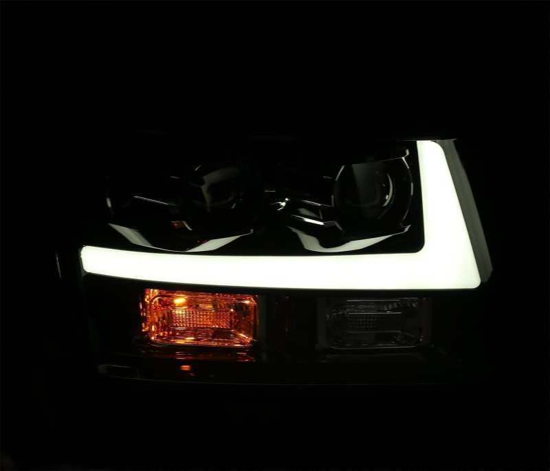 AlphaRex 880295 07-14 Chevrolet Tahoe/Suburban LUXX-Series LED Projector headlights Black w/ DRL/Sequential