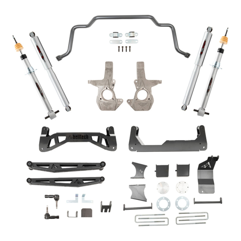 Belltech 16-18 Chevrolet Silverado / GMC Sierra 1500 4WD 7in Suspension Lift Kit w/ Shocks - eliteracefab.com