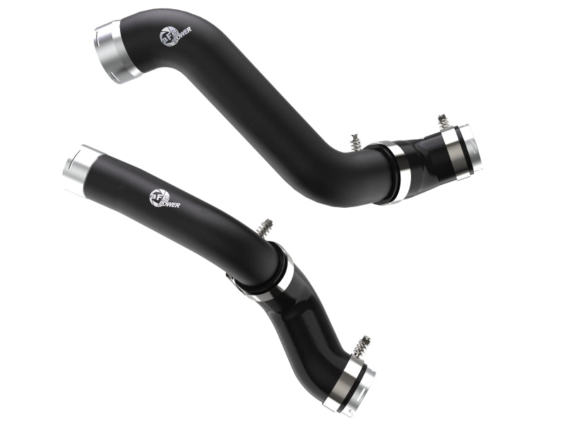 aFe BladeRunner Black Intercooler Hot & Cold Side Tubes Combo 19-20 GM Trucks 1500 L4-2.7L (t) - eliteracefab.com