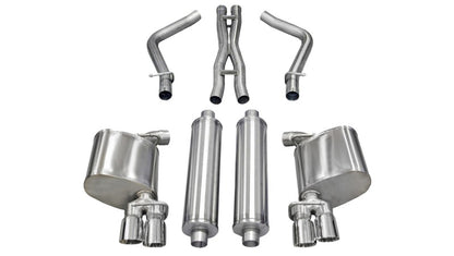 Corsa 11-13 Dodge Charger R/T 5.7L V8 Polished Sport Cat-Back Exhaust CORSA Performance
