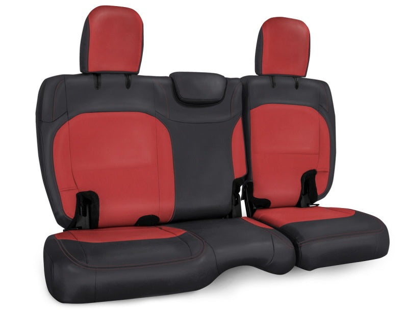 PRP 2018+ Jeep Wrangler JL/2 doorRear Bench Cover - Black/Red B041-05