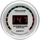 AutoMeter GAUGE; AIR/FUEL RATIO-WIDEBAND; STREET; 2 1/16in.; 10:1-17:1; DIGITAL; ULTRA-LIT