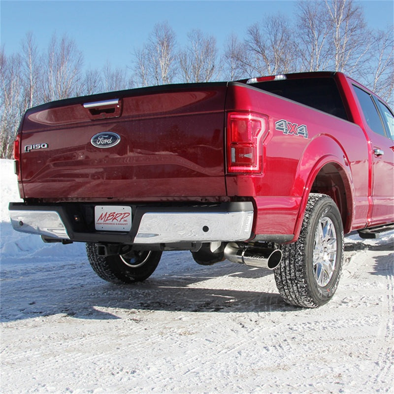 MBRP 2015 Ford F-150 2.7L / 3.5L EcoBoost 4in Cat Back Single Side T304 Exhaust System - eliteracefab.com