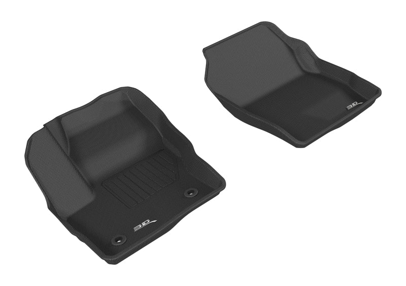 3D MAXpider 2015-2019 Ford Escape Kagu 1st Row Floormat - Black - eliteracefab.com