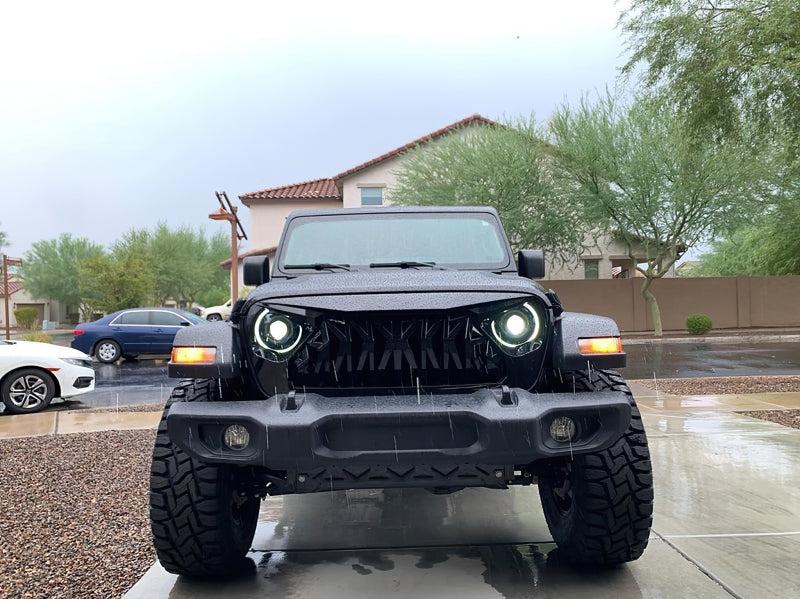 Oracle Jeep JL/Gladiator JT Oculus Switchback Bi-LED Projector Headlights - Amber/White Switchback - eliteracefab.com