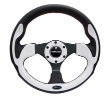 Load image into Gallery viewer, NRG Reinforced Sport Steering Wheel 320mm White Trim - eliteracefab.com