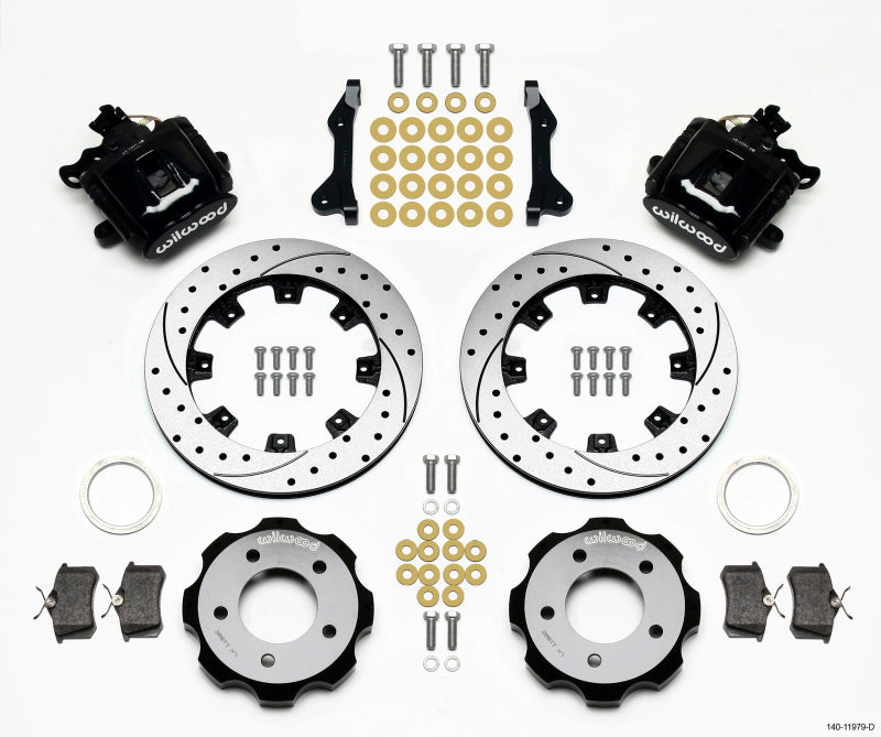 Wilwood Combination Parking Brake Rear Kit 12.19in Drilled 2006-Up Civic / CRZ Wilwood