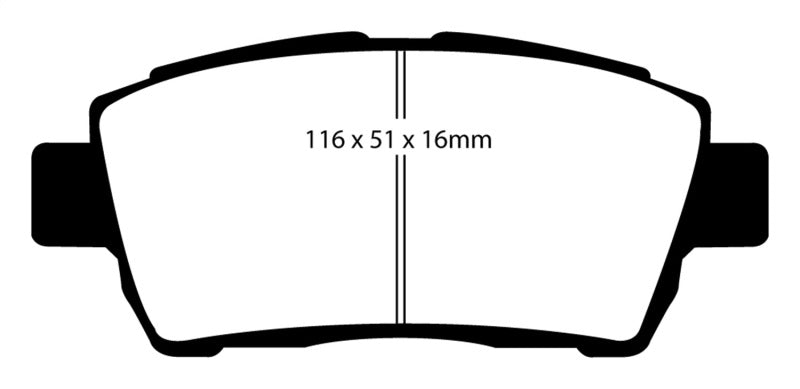 EBC 11-15 Scion IQ 1.3 Redstuff Front Brake Pads - eliteracefab.com