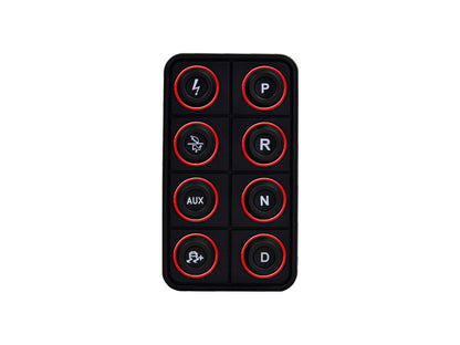 AEM EV 8 Button Keypad CAN Based Programmable Backlighting - eliteracefab.com